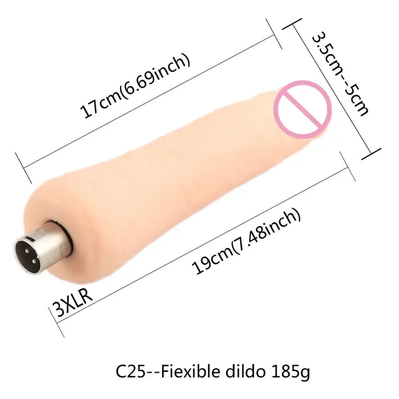 3XLR 3PRONG Attachment Dildo For Sex Machine Attachment Women and Men Sex Masturbation Love Machine Dildo Sex Toys