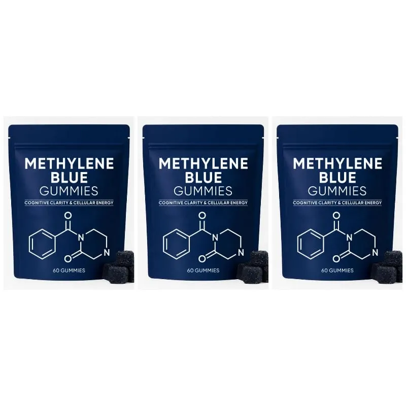 Methylene Blue Compound Gummies 5mg 30/60 Ct Blueberry Flavor for Sustained Energy Mental Clarity & Mood Cellular Support — image 10