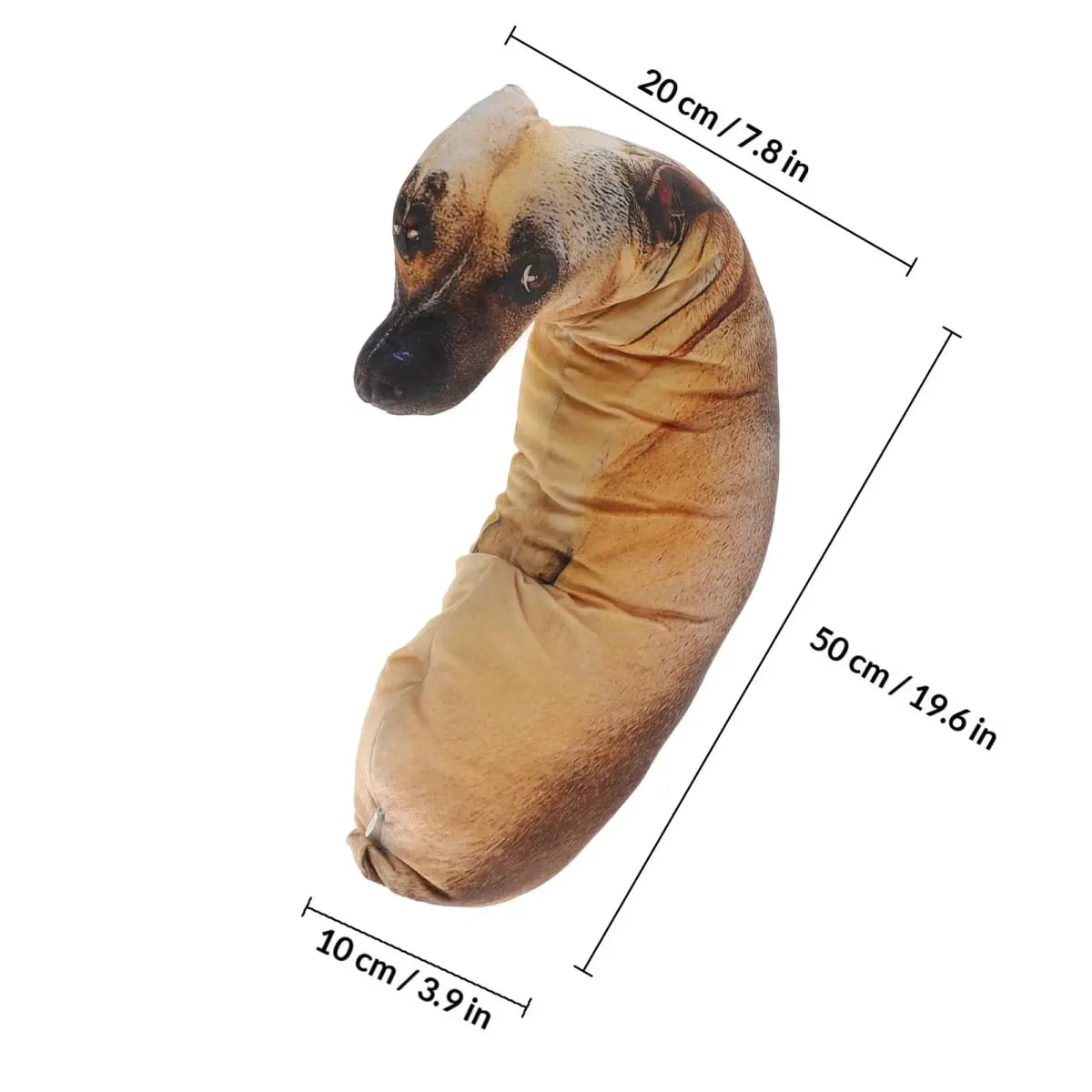 3D Simulation Dog Pillow High Density PP Cotton Stuffed Full Body Stereo Shape Comfort Support Cushion for Kids Nursery Room