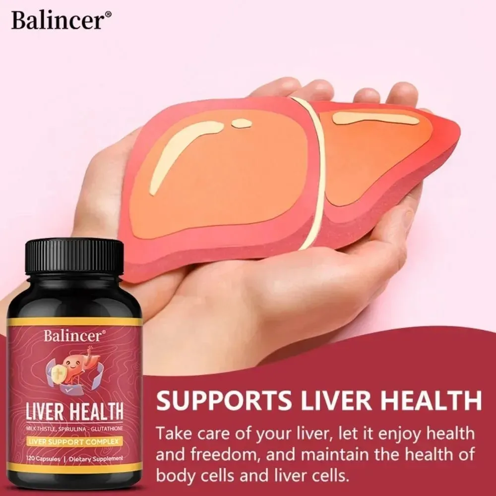 Liver Cleansing Detox Capsules Health Liver Support Colon Cleansing Repair Natural Herbal with Dandelion Milk Thistle