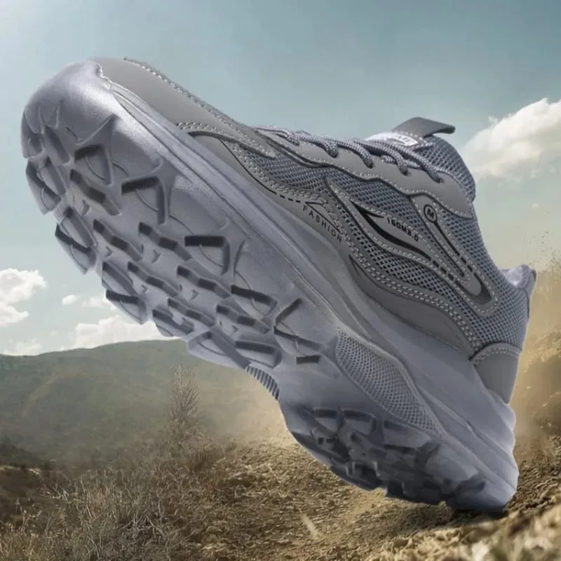 Men's Summer Sports Shoes Versatile Mesh Breathable Comfortable Walking Shoes for Man Outdoor Soft Sole Casual Running Sneakers