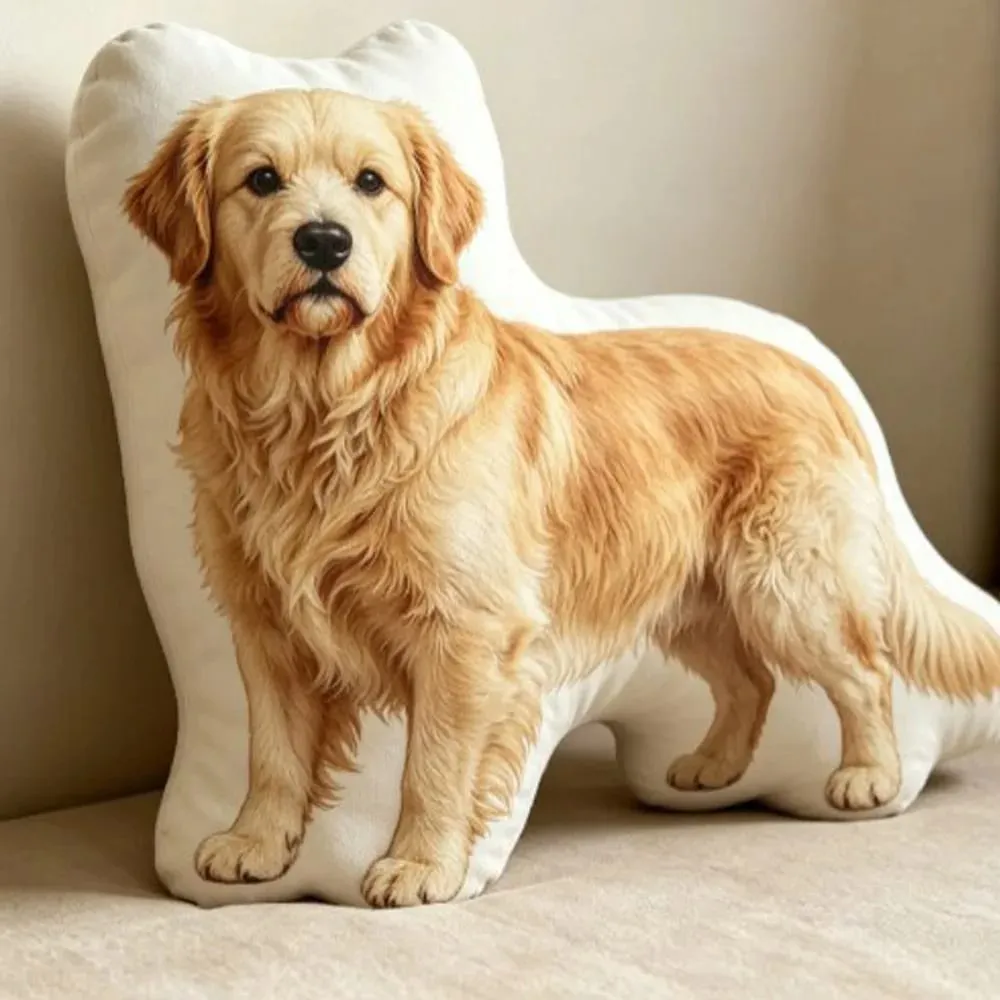 Dog Shaped Pillow Animal Throw Pillow Decorative Animal Pillow Soft Fabric Shiba Dog Cushion PP Cotton Filling