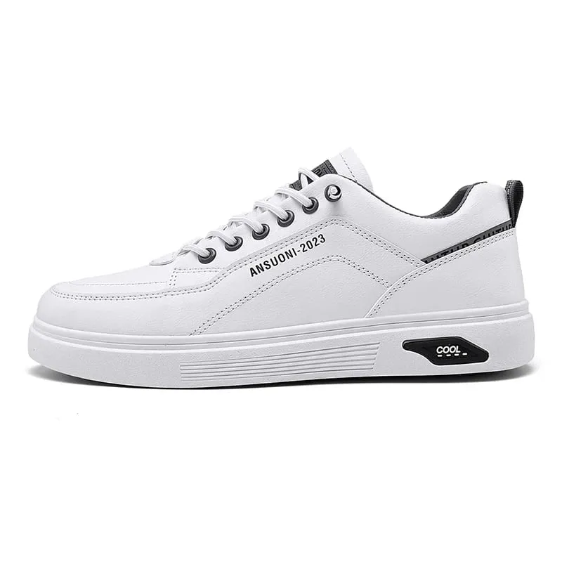 White Shoes Outdoors Leisure Sneakers Breathable Walking Shoes Flat Shoes Chaussure Homme Men's Casual Skateboarding Shoes — image 8