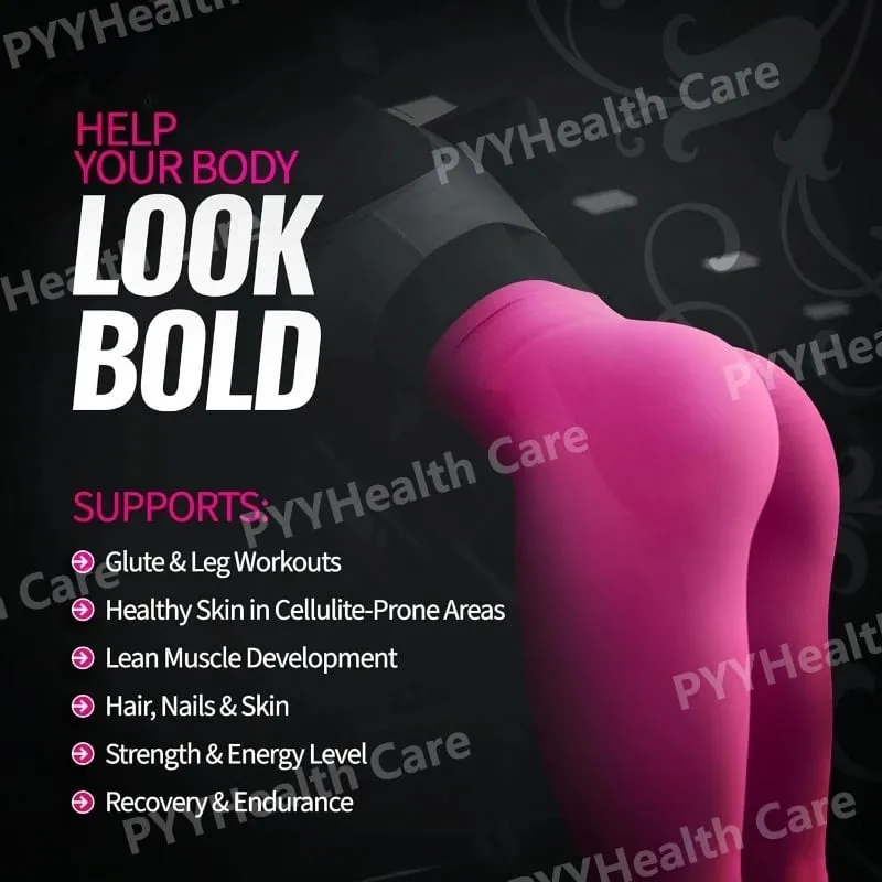 Muscle Development Post-Workout Recovery Elasticity Creatine for Women Booty Builder Supplement with Collagen & BCAA Supports