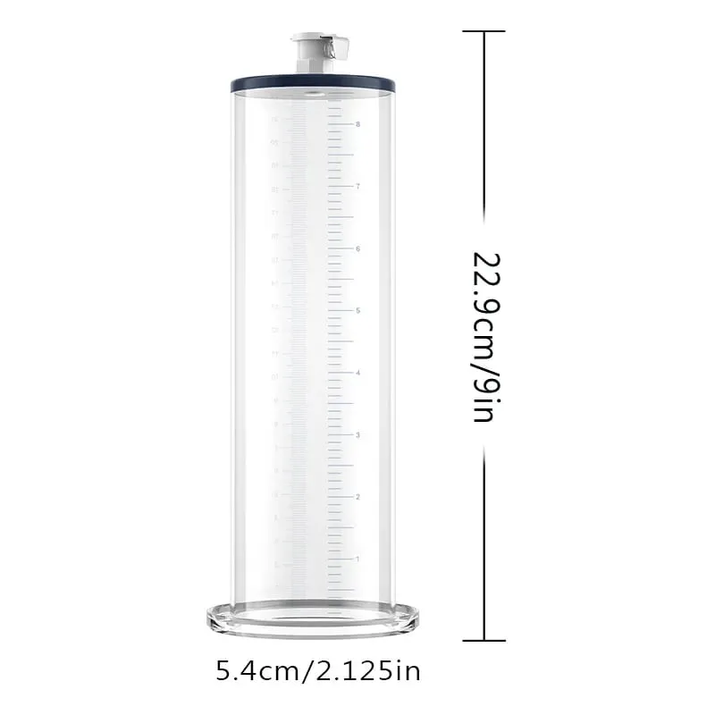 Manual Acrylic Penis Pump for Men with Pressure Gauge Clear Cylinders Vacuum Enlargement Masturbation Trainer Adult Sex Toy Set — image 12