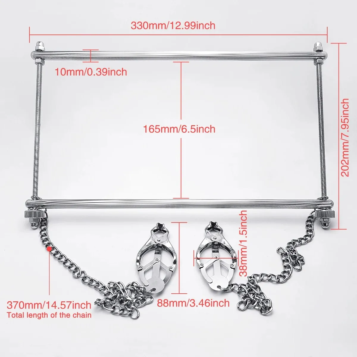 Breast Presser Masturbation with Nipple Clips Scrotal Restraints Penis Squeeze Flirting Sex Toys Adult Pleasure Sexual Wellness — image 4