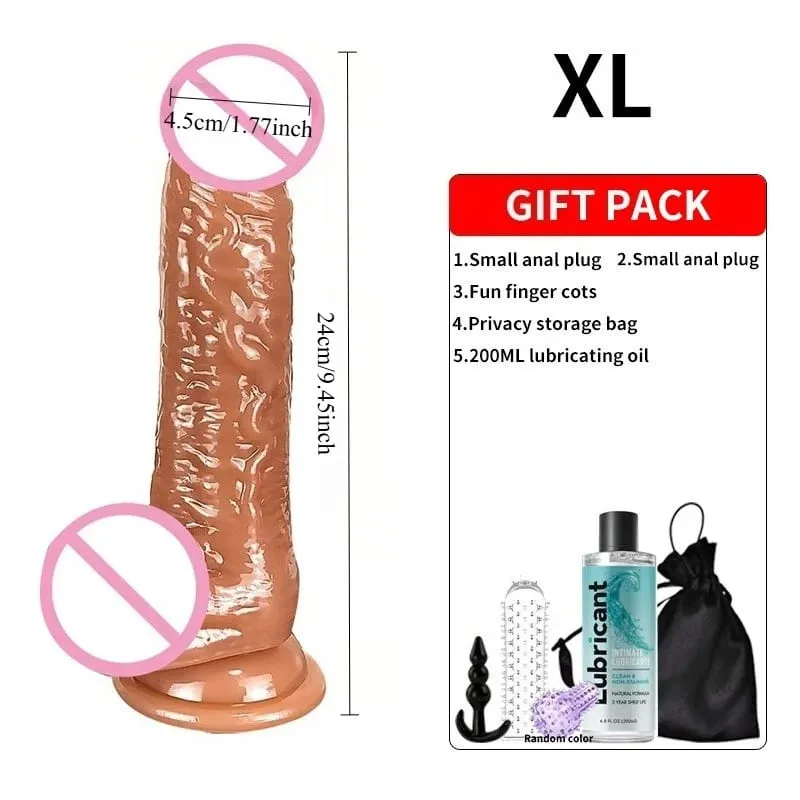 Realistiske bløde dildoer med stærk sugekop Onani Stort G-punkt Dildosexlegetøj Velegnet til kvinder og par Vagina Anal Stimulator Voksne Sexlegetøj til kvinder Erotisk dildo Penis Analstik Kvinde Mænd Penis Voksen Spil Begynder Anal Dil