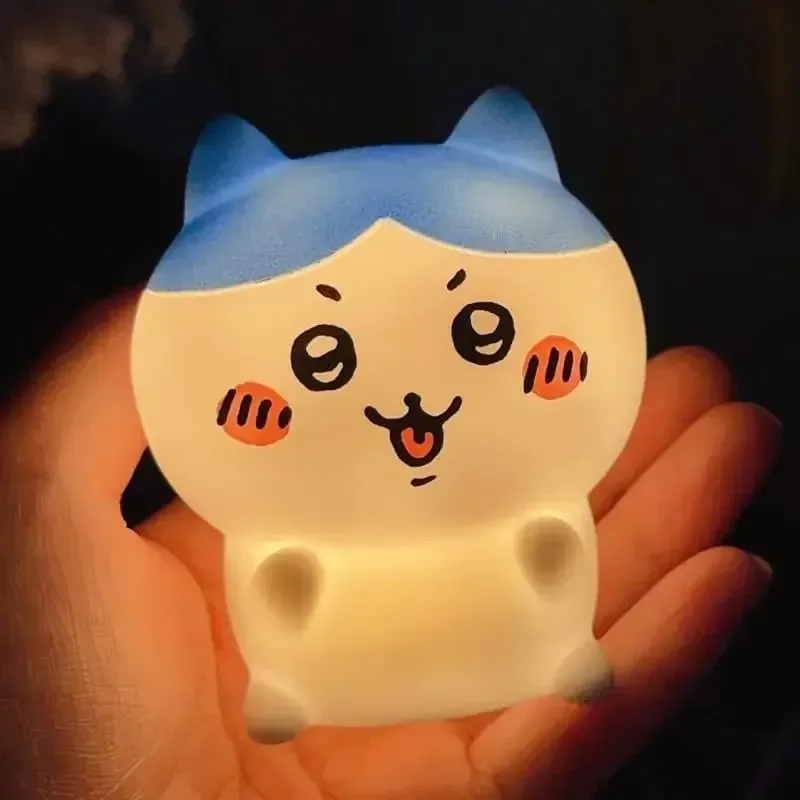 Kawaii Chikawa Bedroom Desktop Decoration Hachiware Usagi Cartoon Vinyl Doll Night Light Luminous Toy Surprise Girl Gifts — image 4