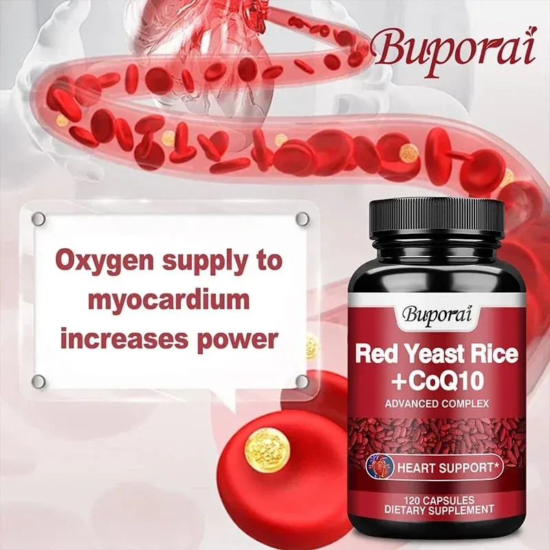 Red Yeast Rice with CoQ10 Supplement - Antioxidant Support for Energy and Heart HealthSupplementsSupplements — image 5