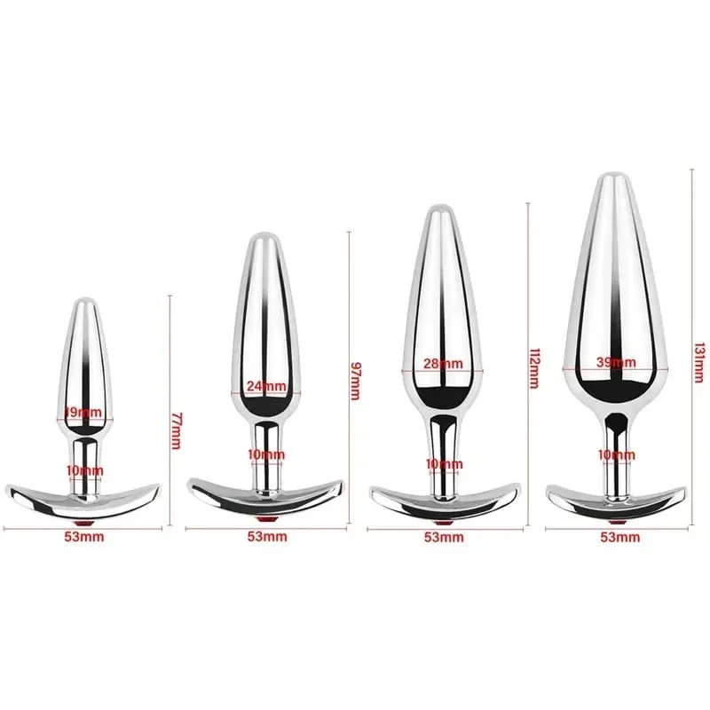 Metal Anal Beads Butt Plug Set Small Large Wearable Ass Analplug Jewelry Dilator Dildo Prosate Massager Sex Toy Man Women Shop — image 4