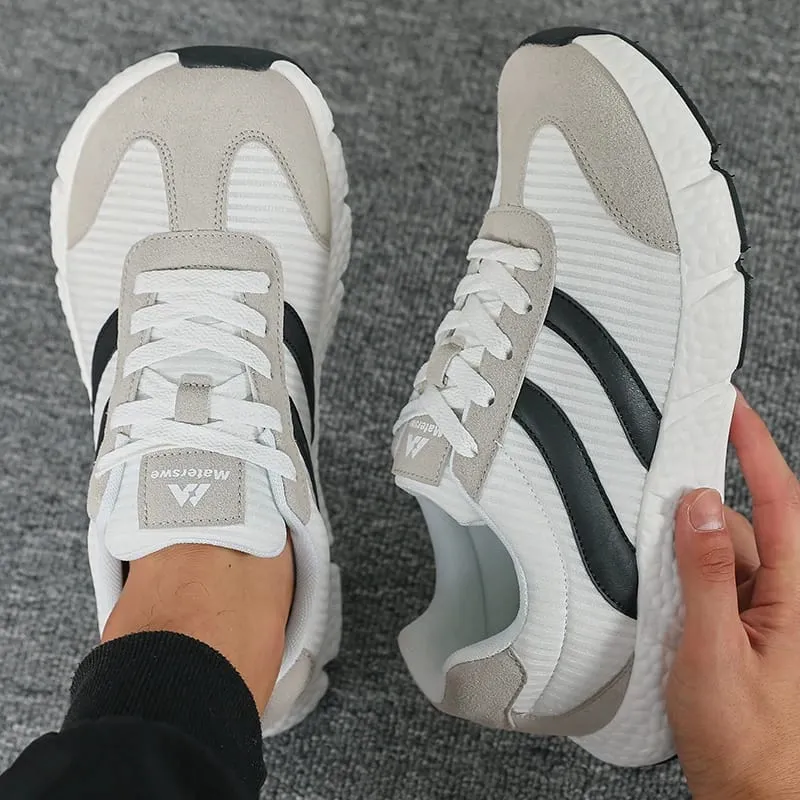 Unisex EVA Soft Sole Running Shoes Lightweight Vintage Multi-Use Sneakers Big Size Breathable Wear Resistant Walking TennisShoes