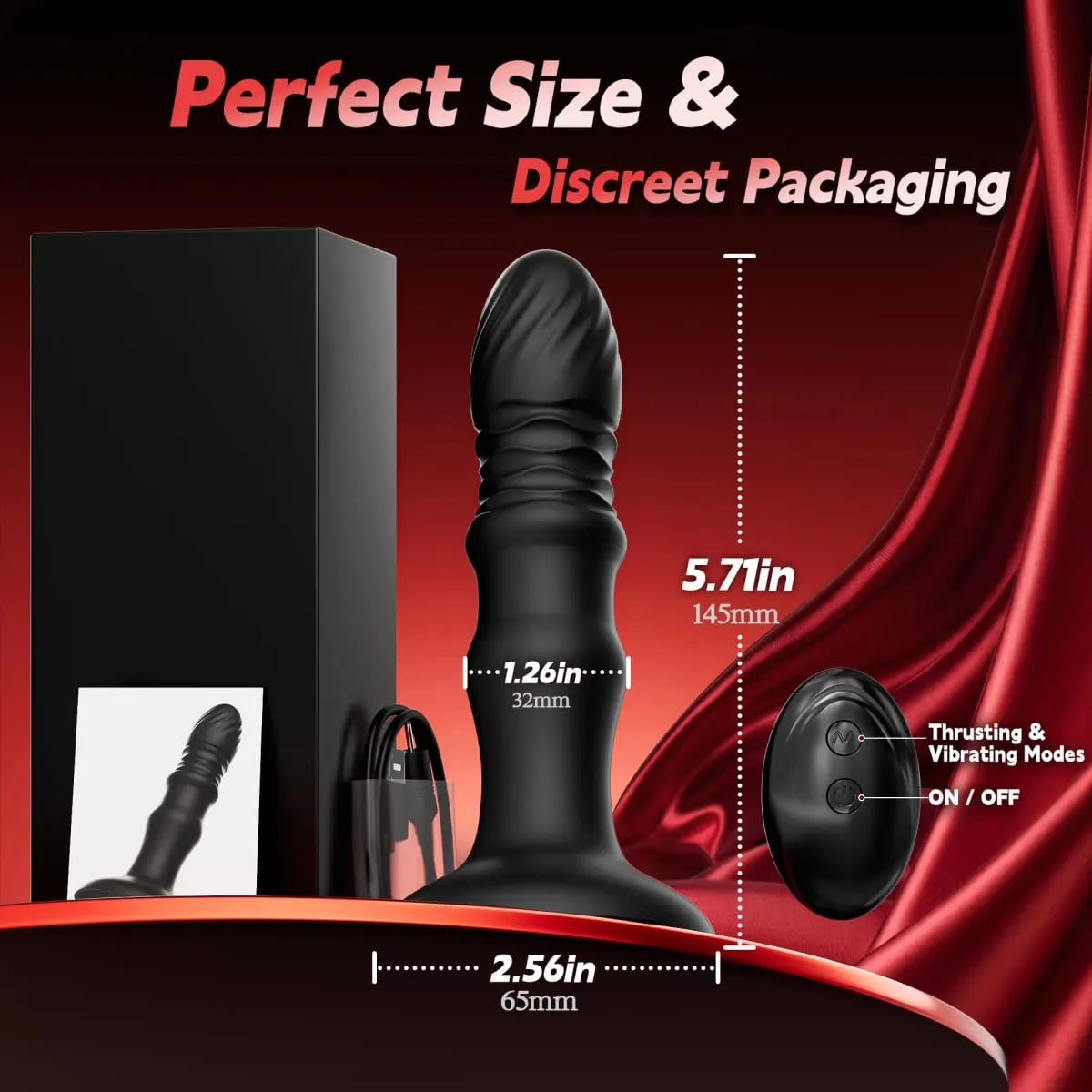 Thrusting ชาย Prostate Massager Anal Vibrator รีโมทคอนโทรล Vibrating Butt ปลั๊กดูดคัพเพศของเล่นสำหรับผู้ชายผู้หญิง