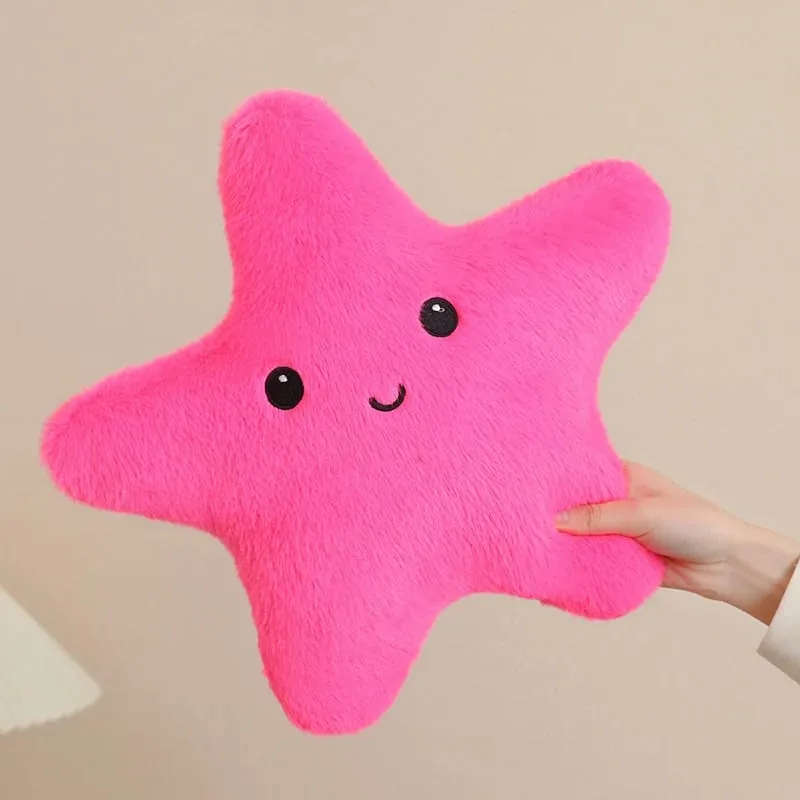 35/40cm Starfish Star Plush Pillow Stuffed Smiling Happy Sky Pillow Colorful Decor Cushion for Sofa Chair Back Support Gift — image 5
