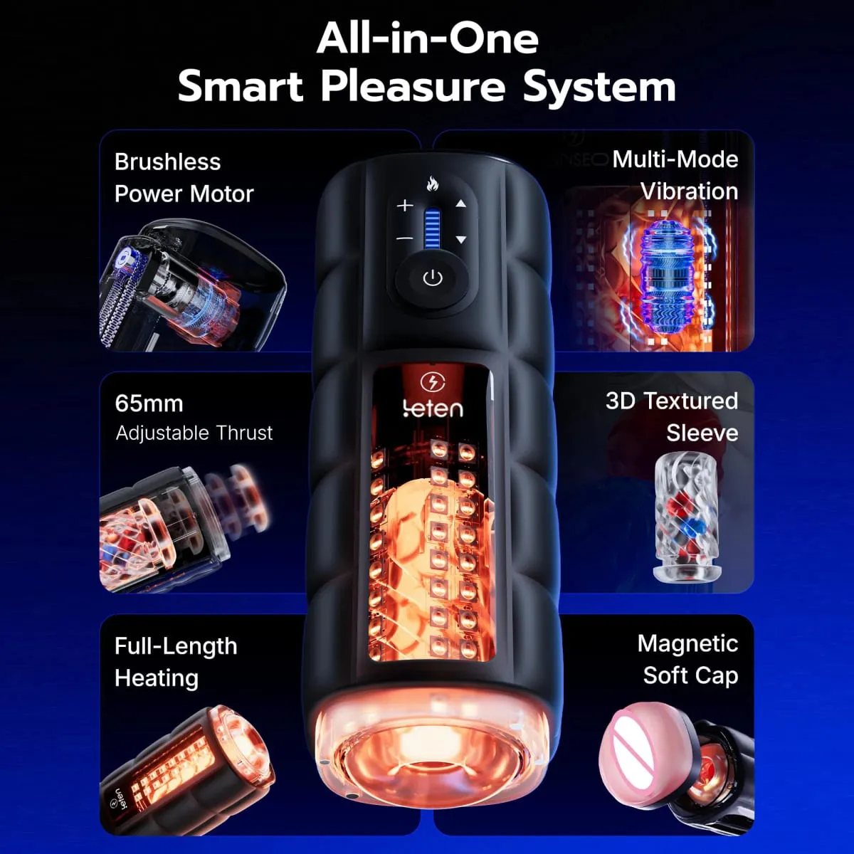 Leten Male Masturbator Sex Toy for Men Auto Thrusting Piston Stroker Brushless Motor Fast Thrusting Sleeve Adult Sex Toy For Man