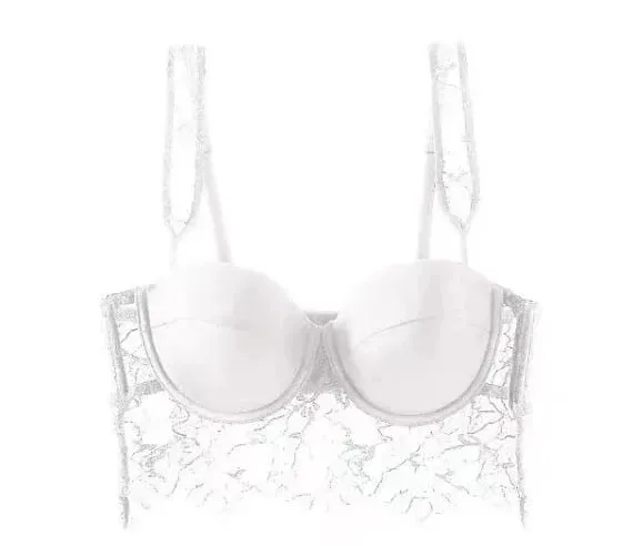 Women's Sexy See Through Lace Backless Lingerie Set Push Up Plunge Bra Wireless Soft Steel Ring Lightweight Comfort Summer S-XL