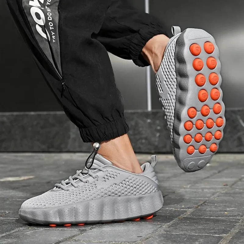 Men Comfortable Running Shoes Breathable Thick Sole Non-slip Casual Sports Shoes Cushioning Outdoor Walking Sneakers for Women — image 5