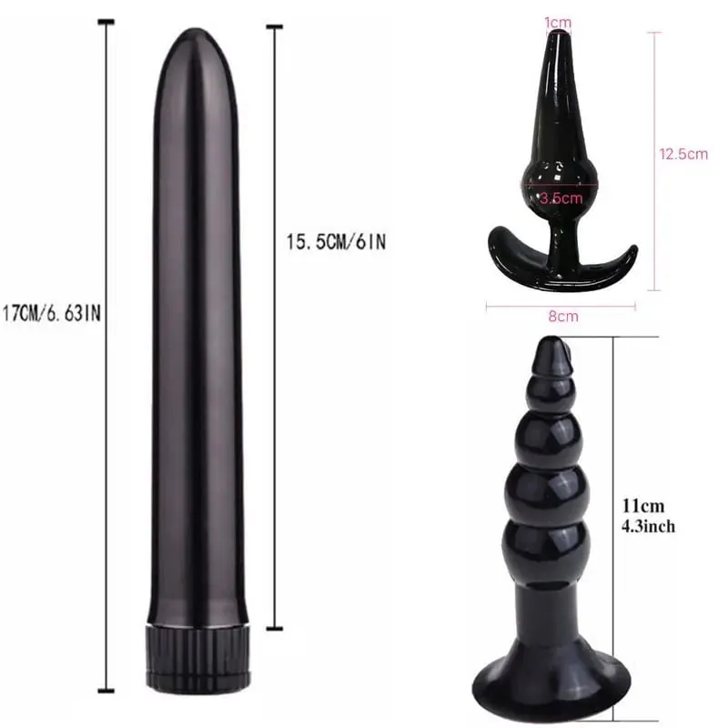 4/5/7/8Pcs/Set Silicone Butt Plug Dildo Masturbation Anal Plug Vaginal Plug Sex Toys Combination Anal Bead Dilator Toys for Gay — image 3
