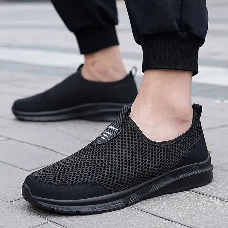 Men's Sneakers Breathable Mesh Men Casual Shoes Outdoor Non-Slip Big Size Loafers Walking Lightweight Male Tennis shoes