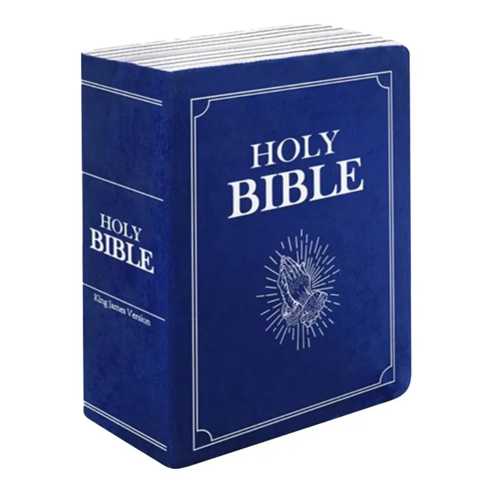 Living Room Realistic Looking Bible Pillow Plush Toy Sofa Cushion Bible Throw Pillow Cutest Home Decor Bible Cushion Bedroom — image 7