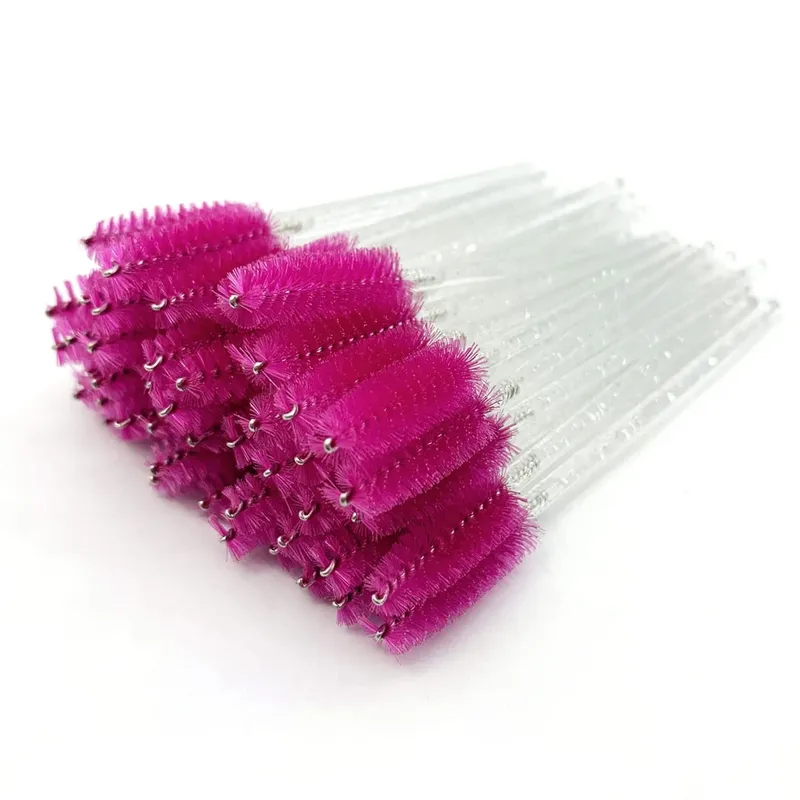 Jednorázové štětce na řasy Crystal Diamond Handle Štětec na řasy Řasenka na obočí Hůlky na řasy Potřeby pro prodloužení řas Makeup Tools