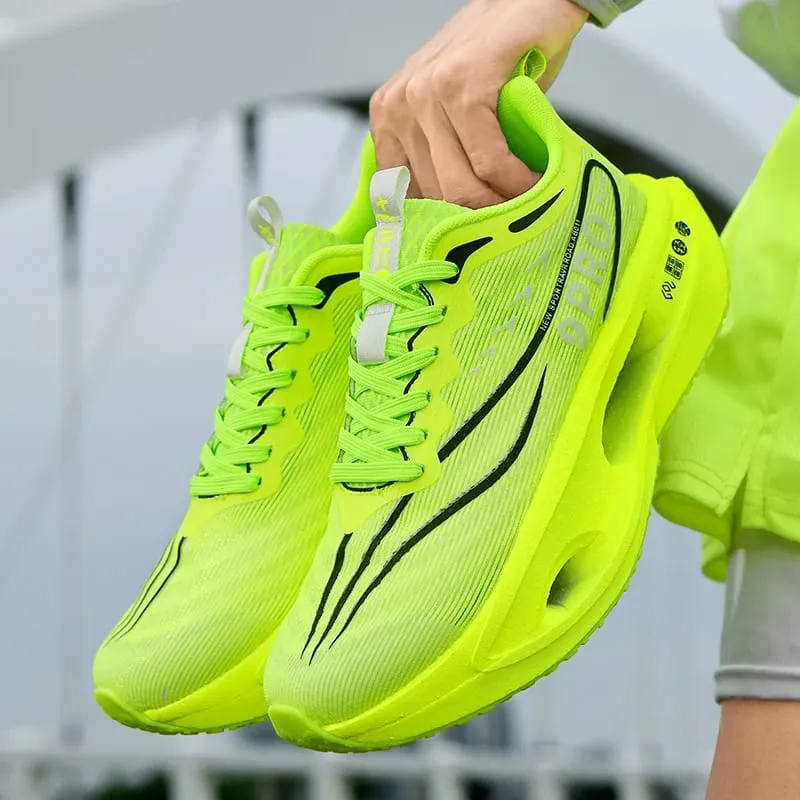 Men Running Shoes Cushion Stable Lightweight Sport Shoes Mesh Breathable Casual Sneakers Women Non-slip Outdoor Athletic Shoes