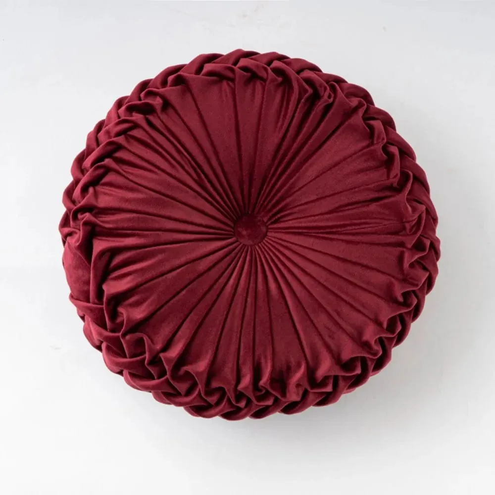 Plush Pumpkin Cushion Handmade Lumbar Support Pillow for Sofa Bed Office Nordic Decor — image 3