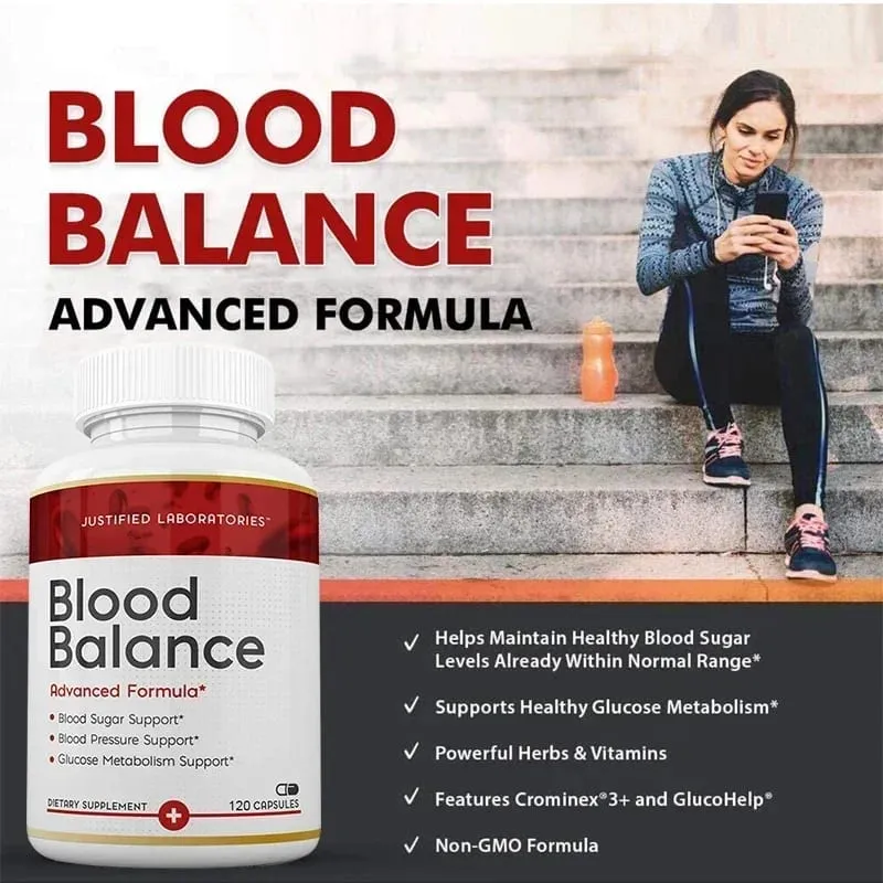 Advanced Formula Powerful Botanicals and Vitamins Healthy Blood Sugar Balance Non-GMO Gluten-free Dietary Supplement