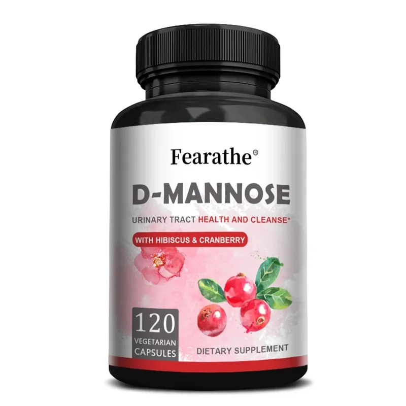 D-Mannose All-natural Urinary Tract Health Support Supplement Helps with Bladder Health Dietary Supplement 120 Capsules