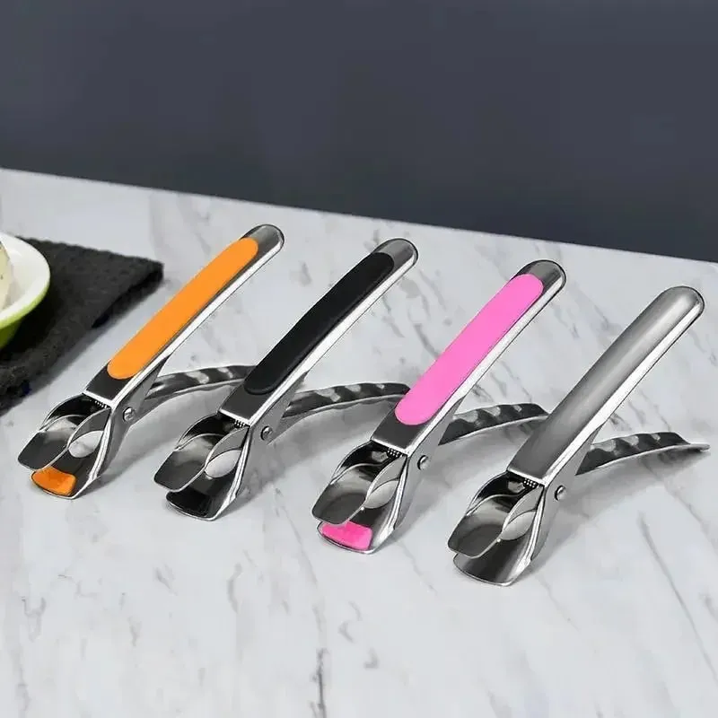 Silicone Non-slip Pot Pan Clip Heat Resistant Dish Gripper for Kitchen Air Fryer Camping