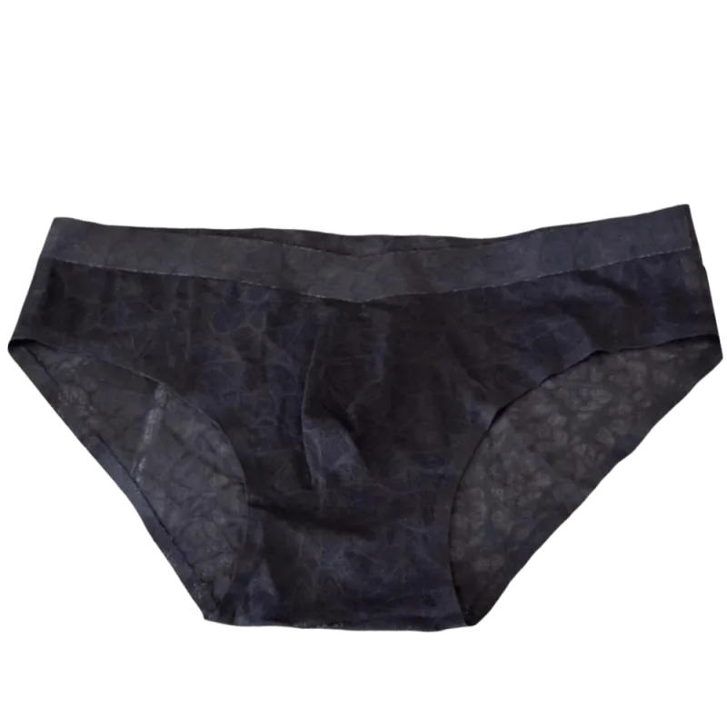 Cool Summer 3D Bulge Pouch Men's Underwear Lingerie Transparent Mesh Panties Thin Stripe Grid Triangle Panties Men — image 18