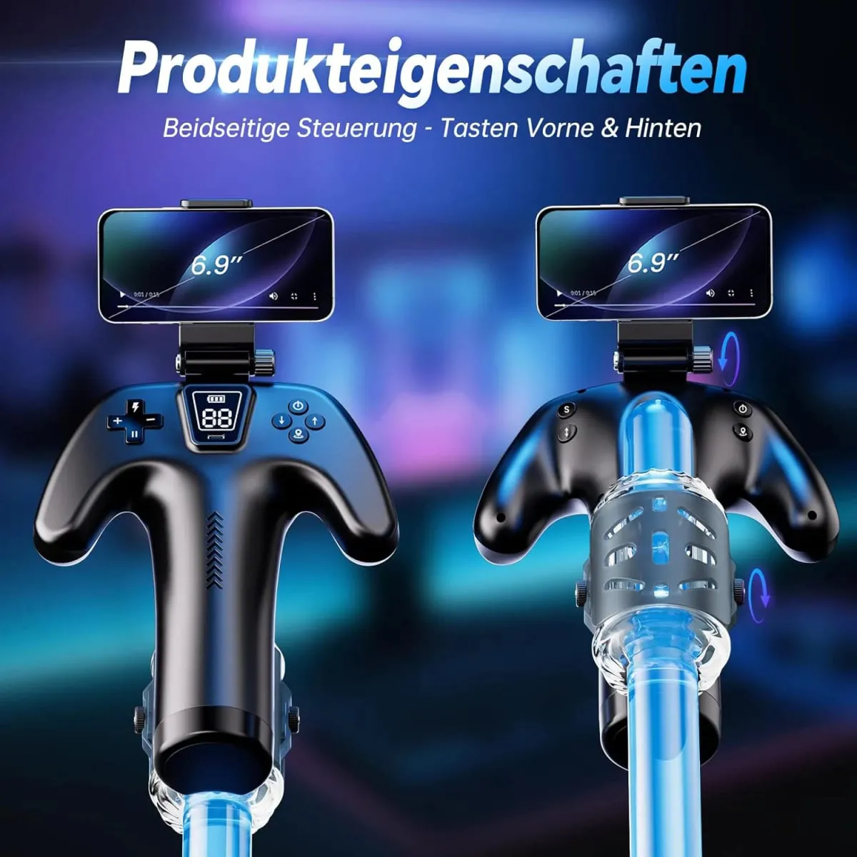 Automatic Male Masturbator Electric Pocket Pussy Masturbator with Mobile Phone Holder Double-Sided Buttons Sex Toy For Men — image 2