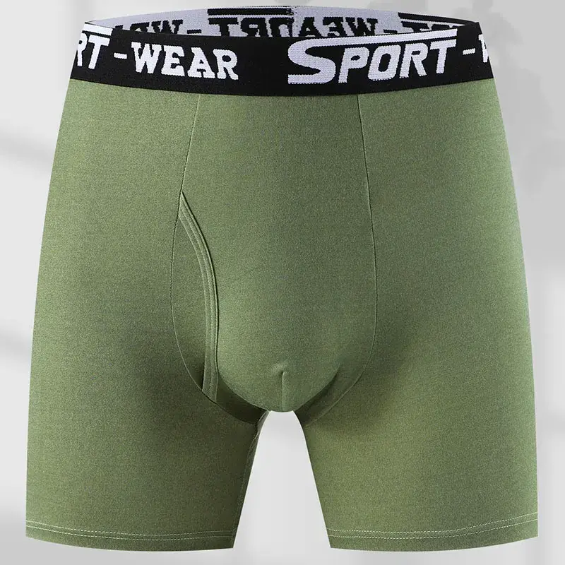 3 Pcs/Lot Fashion Solid Color Men's Underwear, Vibrant Waistband, Comfortable Flat Front, Quick-Drying Sports Breathable Shorts