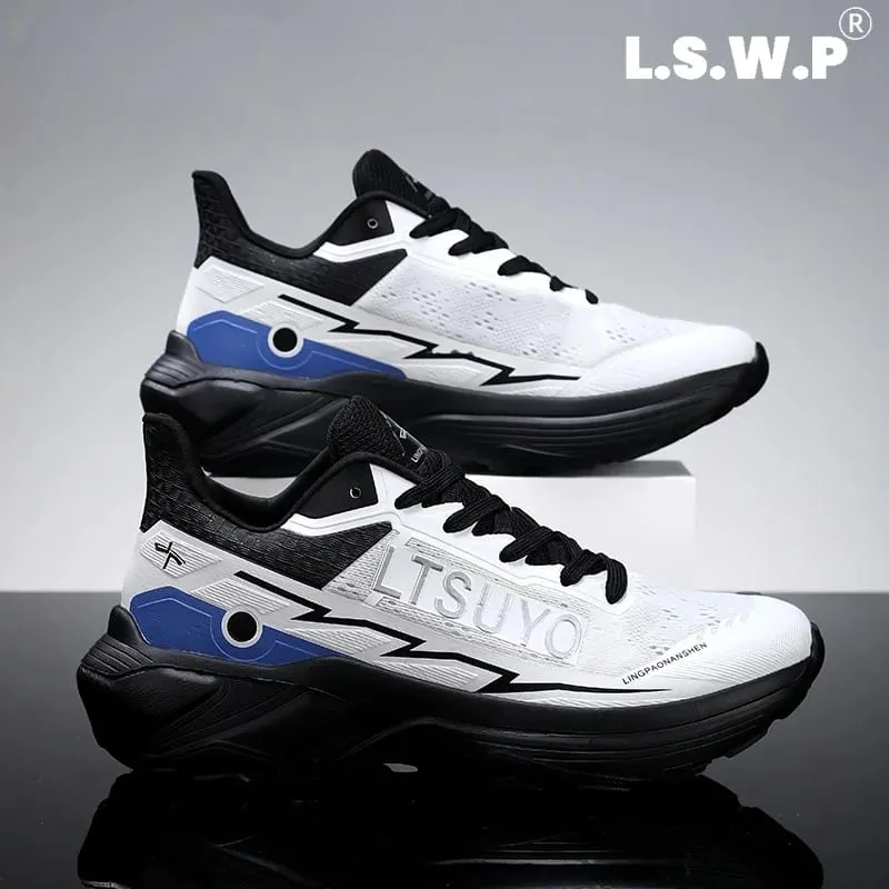 Men's Running Shoes High-Rebound Cushioning Technology Autumn and Winter Sports Shoes Lightweight Non-Slip Sneakers for Running Walking and Training
