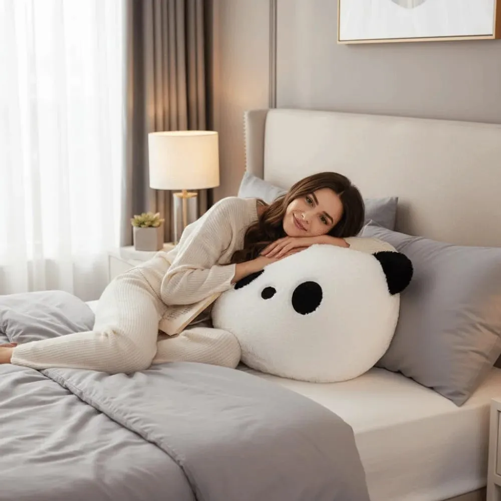 Stuffed Animal Plush Panda Cushion Bedroom Sofa Kawaii Stuffed Panda Pillow Home Decoration 30cm Panda Throw Pillows