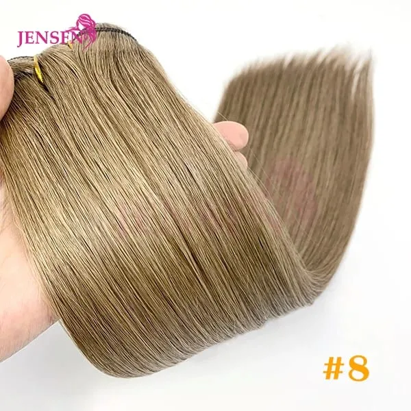 Straight 100% Real Human Hair Weft Bundles Extensions 50g/Pcs 16"-24" Remy Natural Hair Sew In Weaves Brown Blonde Color — image 12