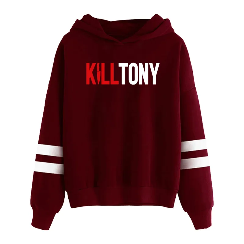 Толстовка с капюшоном Kill Tony Merch унисекс, без карманов, с рукавами с параллельными перекладинами, уличная одежда, женская и мужская толстовка с капюшоном, забавная одежда