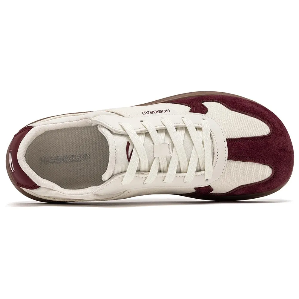 Men Women Wide Toe Box Shoes | Minimalist Artificial Leather Canvas Sneakers Lightweight Casual Lace Up Walking Shoe