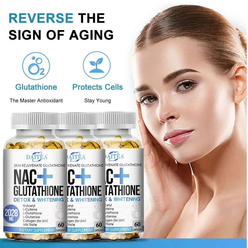 NAC Supplement L-Glutathione Intracellular Antioxidant Complex - Promotes cleansing detoxification and repair Reduces liposome — image 1
