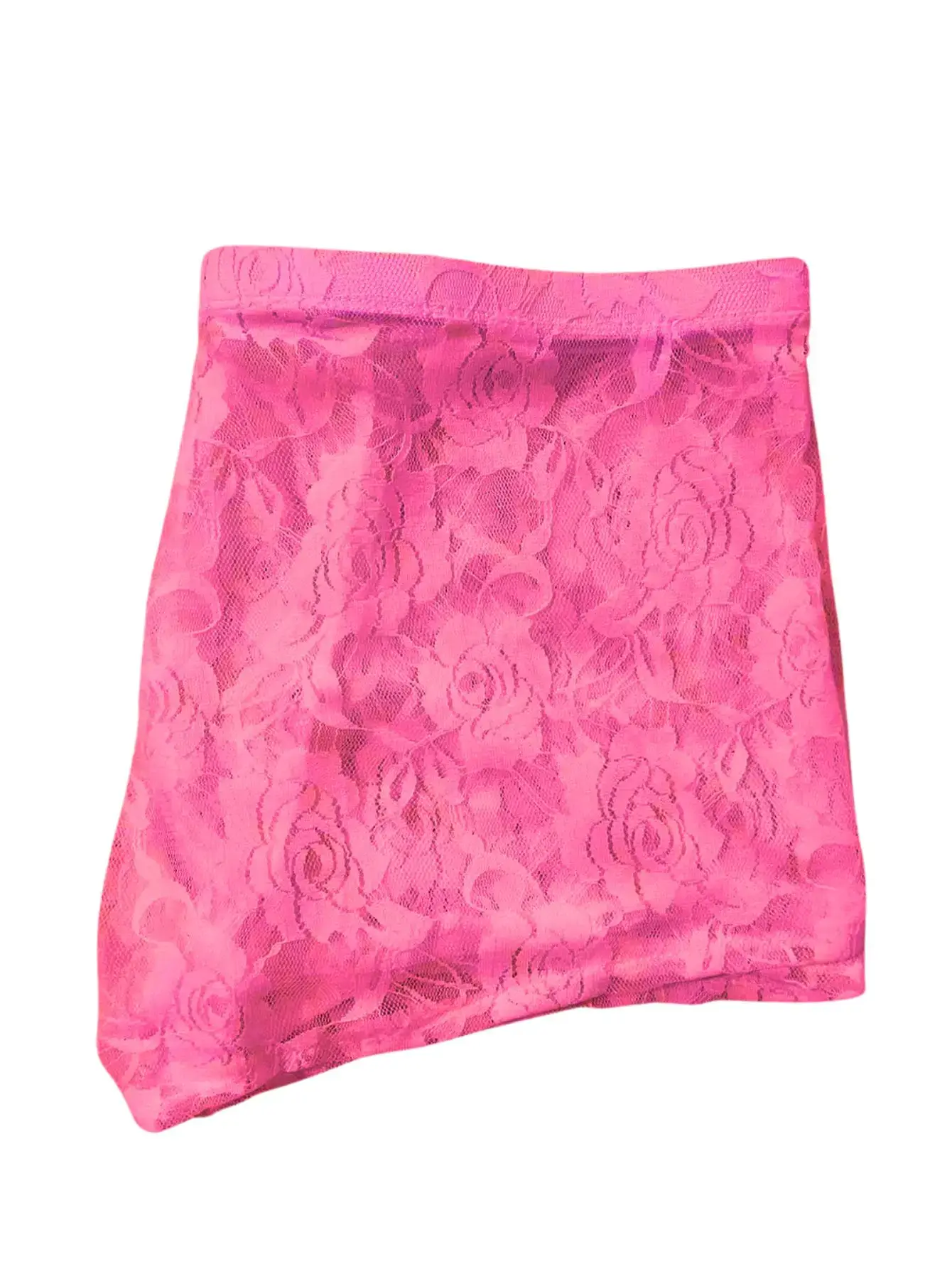 1Pc Men's Fashion New Design Sexy Lace Embroidery, High Elasticity Transparent Lace Flat Corner Underwear, Sexy, Ice Silk 3256811662670417