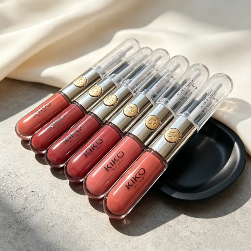 Milano Obegränsad Double Touch Liquid Lipstick Lättvikt högpigment, ej klibbig krämig konsistens Långt slitage, komfortsmink