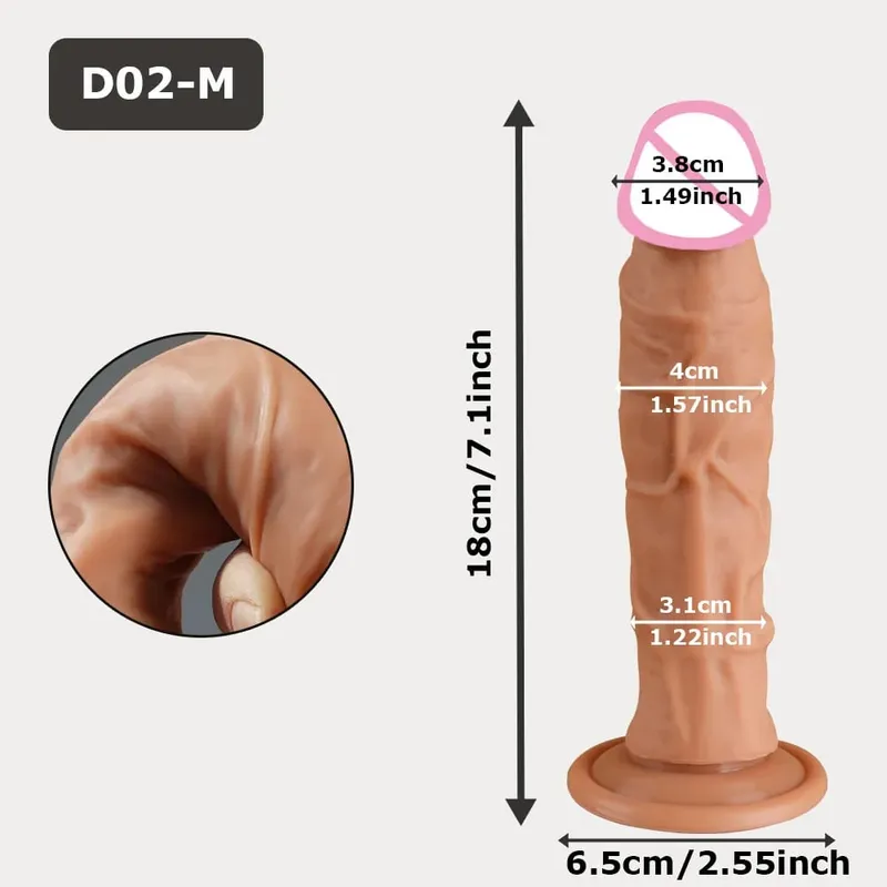 Wearable Realistic Strapon Dildo Sex Toys for Women Fake Dick Anal Penis Thick Butt Plug Vagina Masturbator Adult Cock Dick