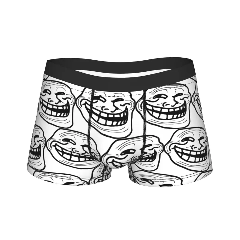 Rage Comic Trollfac Trunk Funny Anime Pouch Underwear Hot Sale Pattern Boxer Brief Comfortable Men Underpants Plus Size