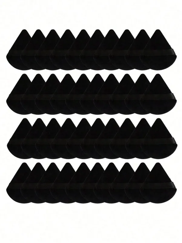 50/40/30/20/10/5 Triangular Velvet Puffs Reusable Puffs Face and Eye Makeup Puffs Foundation Make-up Powder Makeup Tools