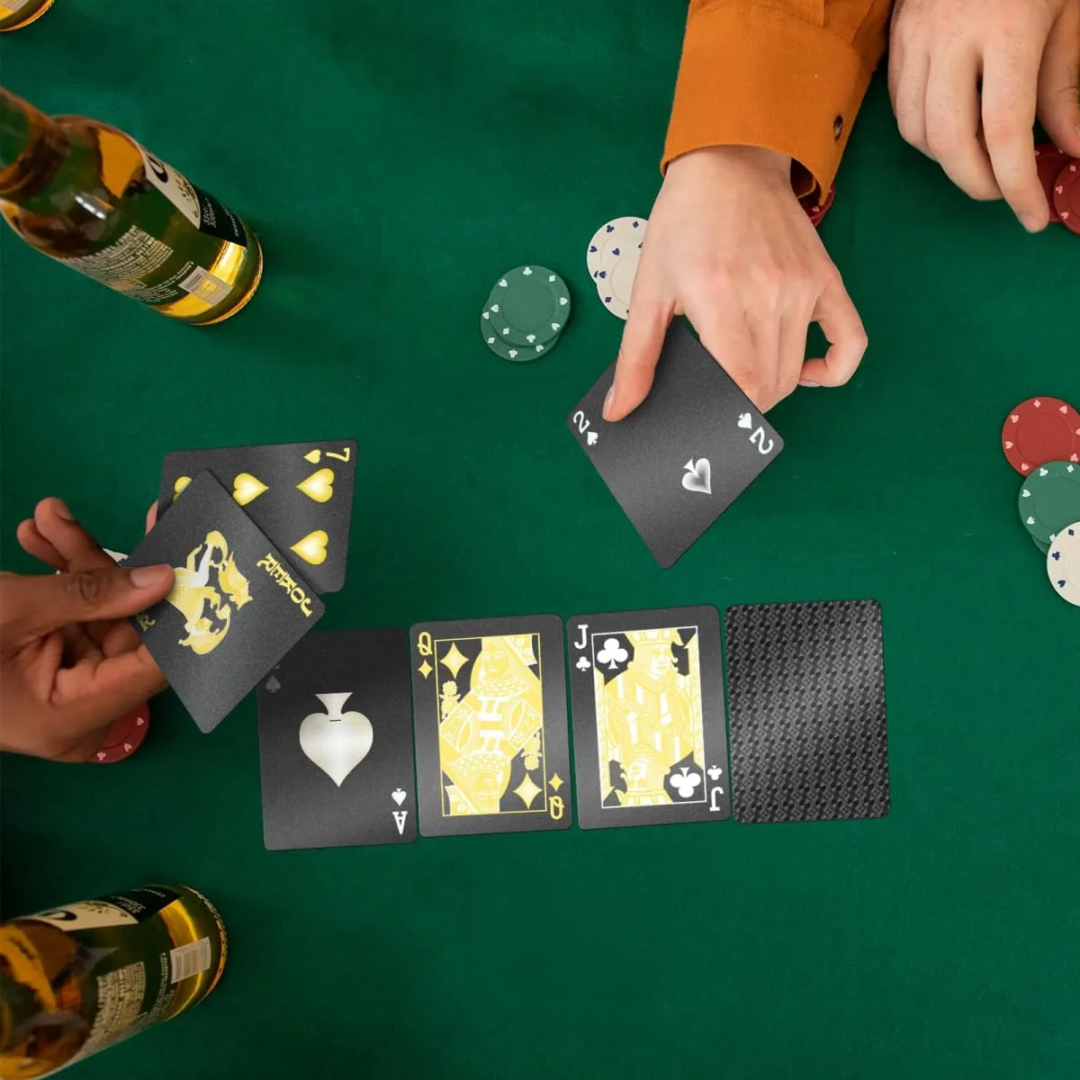 Waterproof Plastic Playing Cards - Creative Color Poker Deck Professional Magic Card Game for Party Board Game Collection