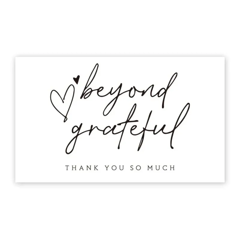 30pcs Copperplate Thank You Card Gift Packaging Thank You Card Greeting Card Decorative Greeting Cards