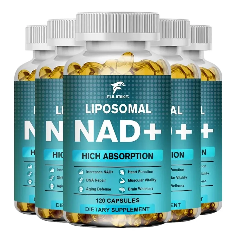 Supplément NAD Capsules Supplément liposomal NAD+ - Défense contre le vieillissement Énergie cellulaire Fonction cardiaque et cérébrale