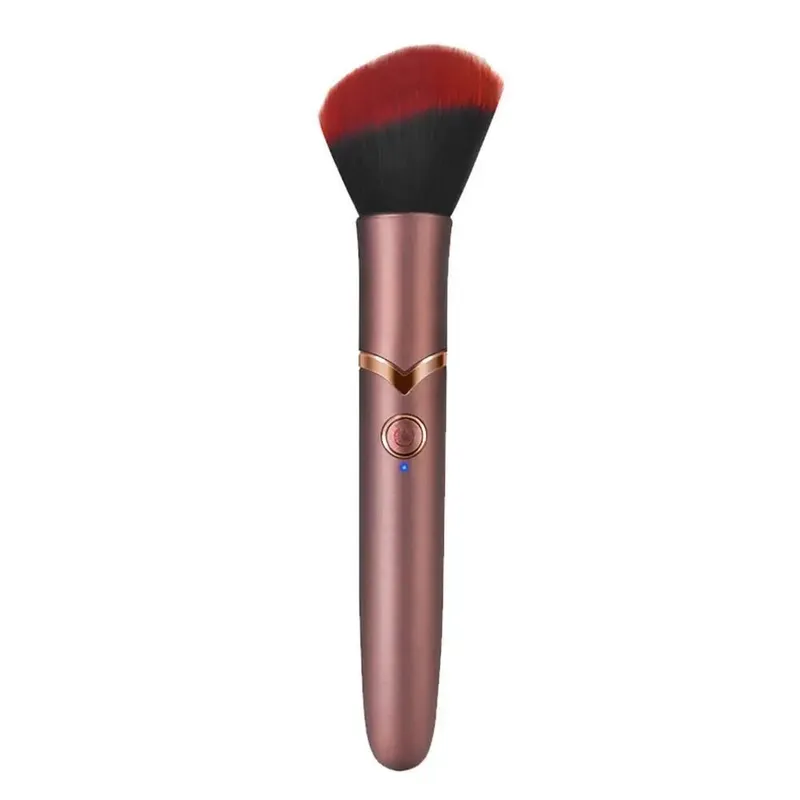 Pincel de maquiagem elétrico, pincel de base, vibração, portátil, recarregável, pincel cosmético, ferramentas de maquiagem detalhadas