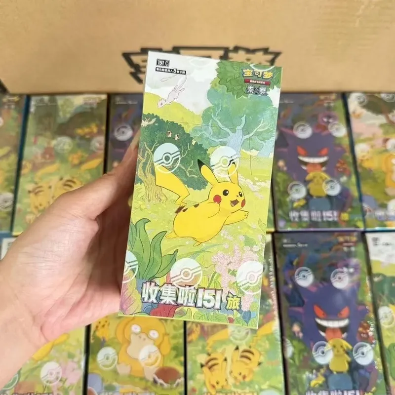 PokéMon Ptcg Game Collectible Cards Simplified Chinese Zhu Zi 151 Series Gengar Ponyta Trading Cards Collection Hobby Toy Gift — image 10