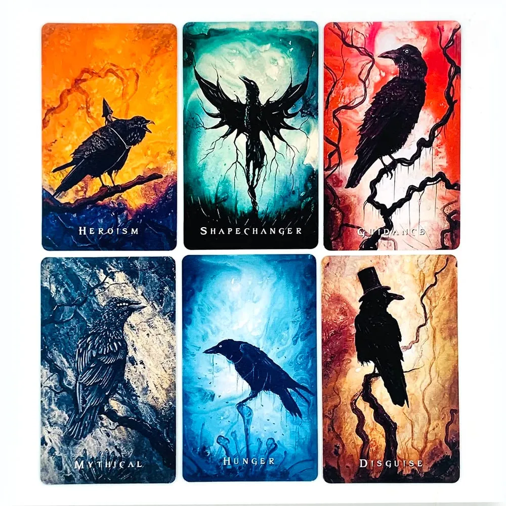 Exquisite Oracle Deck A 53 Cards Oracle Deck With Featuring Surreal & Fantasy Raven Art Perfect For Divination & Gift Giving