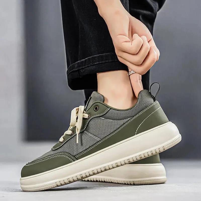 New Wide Toe Men Shoes Casual Versatile Soft Sole Wide Last Shoes Walking Sneakers Breathable Mesh Comfortable Barefoot Shoes